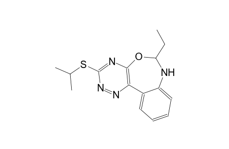 6-ethyl-6,7-dihydro[1,2,4]triazino[5,6-d][3,1]benzoxazepin-3-yl isopropyl sulfide