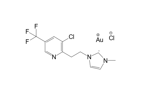 Chloro{1-[2-(3-chloro-5-(trifluoromethyl)pyridin-2-yl)ethyl]-3-methyl-1H-imidazolin-2(3H)-ylidene}gold(I)