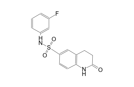 N-(3-fluorophenyl)-2-oxo-1,2,3,4-tetrahydro-6-quinolinesulfonamide