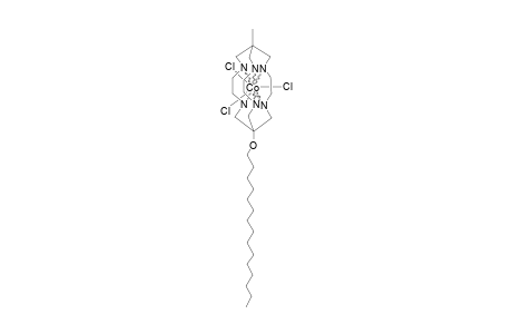 1-PENTADECYLOXY-8-METHYL-3,6,10,13,16,19-HEXAAZABICYCLO-[6.6.6]-ICOSANYL-COBALTCHLORIDE-III;1-PENTADECYLOXY-8-METHYL-SARCOPHAGINYL-COBALTCHLORIDE-III