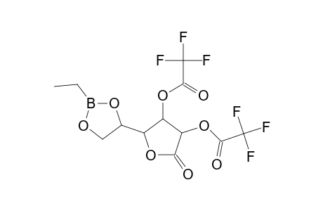 2-(2-Ethyl-1,3,2-dioxaborolan-4-yl)-5-oxo-4-[(trifluoroacetyl)oxy]tetrahydro-3-furanyl trifluoroacetate