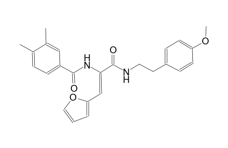 N-[(Z)-2-(2-furyl)-1-({[2-(4-methoxyphenyl)ethyl]amino}carbonyl)ethenyl]-3,4-dimethylbenzamide