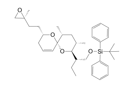 (1"S,2S,3'S,6R,8S,9S,11R)-8-[1"-[[(tert-Butyldiphenylsilyl)oxy]methyl]propyl]-9,11-dimethyl-2-(3',4'-epoxy-3'-methyl-1'-btyl)-1,7-dioxaspiro[5.5]undec-4-ene