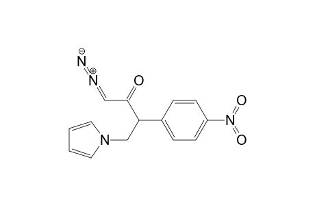 2-Butanone, 1-diazo-3-(4-nitrophenyl)-4-(1H-pyrrol-1-yl)-, (.+-.)-