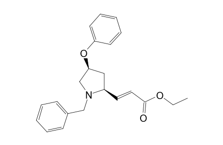 (2S,4S)-(N-BENZYL)-2-[(E)-ETHOXYCARBONYL-ETHENYL]-4-PHENOXY-PYRROLIDINE
