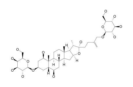 26-O-BETA-D-GLUCOPYRANOSYL-22-ALPHA-HYDROXY-5-BETA-FUROST-25(27)-ENE-1-BETA,3-BETA-6-BETA,26-TETROL-3-O-BETA-D-GALACTOPYRANOSIDE