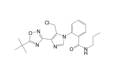 Benzamide, 2-[5-(chloromethyl)-4-[5-(1,1-dimethylethyl)-1,2,4-oxadiazol-3-yl]-1H-imidazol-1-yl]-N-propyl-