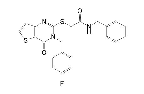 acetamide, 2-[[3-[(4-fluorophenyl)methyl]-3,4-dihydro-4-oxothieno[3,2-d]pyrimidin-2-yl]thio]-N-(phenylmethyl)-