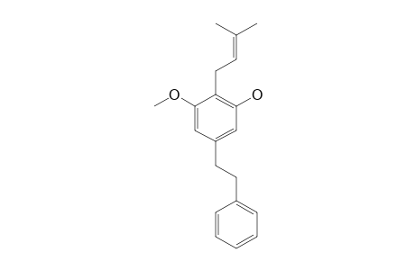 3-HYDROXY-5-METHOXY-4-(3-METHYL-2-BUTENYL)-BIBENZYL