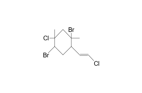 5-Chloro-2-E-chlorovinyl-1,4-dibromo-1,5-dimethyl-cyclohexane