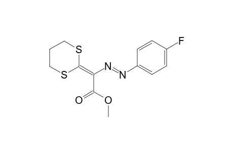 (E)-Methyl 2-(1,3-dithian-2-ylidene)-2-((4-fluorophenyl)diazenyl)acetate