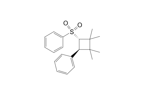trans-((2,2,3,3-Tetramethyl-4-phenylcyclobutyl)sulfonyl)benzene