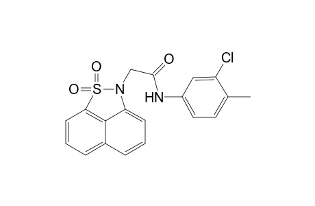 N-(3-chloro-4-methyl-phenyl)-2-(1,1-dioxo-1H-1.lambda.(6)-naphtho[1,8-cd]isothiazol-2-yl)-acetamide