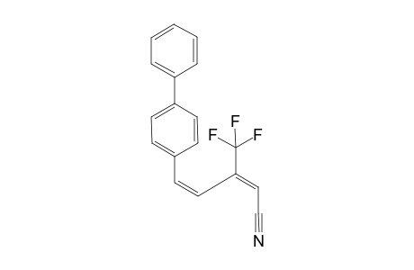 (2E, 4Z)-5-([1,1'-Biphenyl]-4-yl)-3-(trifluoromethyl)penta-2,4-dienenitrile