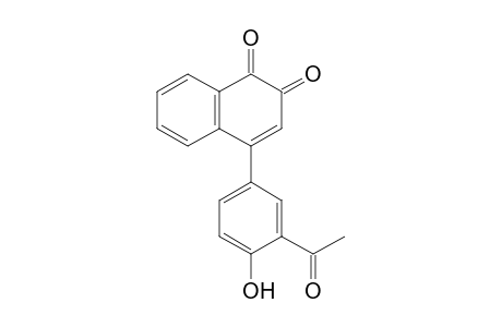4-(3-acetyl-4-hydroxy-phenyl)-1,2-naphthoquinone