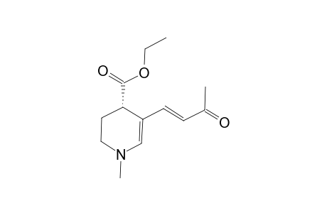(S)-N-methyl-3-(3'-oxobut-1'-enyl)-1,4,5,6-tetrahydropyridine-4-carboxylic acid ethyl ester