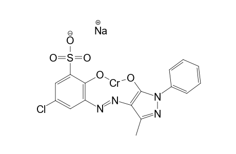 Sodium [4-[(5-chloro-2-hydroxo-3-sulfonatophenyl)diazenyl]-3-methyl-1-phenyl-5-pyrazoato]chromate(II)