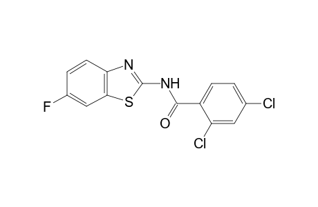 2,4-Dichloro-N-(6-fluoro-1,3-benzothiazol-2-yl)benzamide