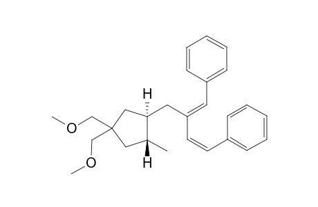 rac-(1E,3Z)-2-((1R,2R)-4,4-Bis(methoxymethyl)-2-methylcyclopentyl)methyl)-1,4-diphenylbuta-1,3-diene