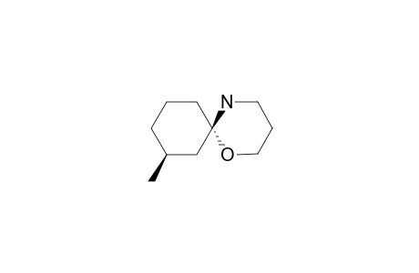 8-METHYL-1,5-OXAZASPIRO-[5.5]-UNDECANE;TRANS-ISOMER