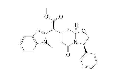 (2S)-2-[(3R,7R,8aR)-5-keto-3-phenyl-2,3,6,7,8,8a-hexahydrooxazolo[3,2-a]pyridin-7-yl]-2-(1-methylindol-2-yl)acetic acid methyl ester