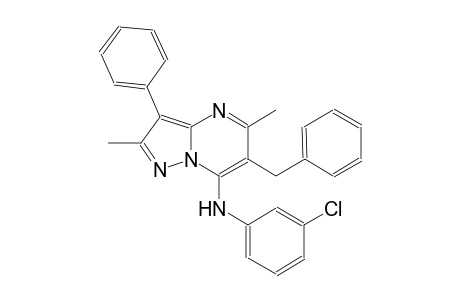 6-benzyl-N-(3-chlorophenyl)-2,5-dimethyl-3-phenylpyrazolo[1,5-a]pyrimidin-7-amine