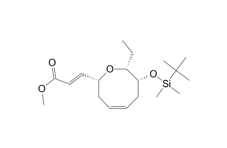 (2R,3R,8R)-3-((tert-Butyldimethylsilyl)oxy)-2-ethyl-8-(2-(methoxycarbonyl)vinyl)-3,4,7,8-tetrahydro-2H-oxocin