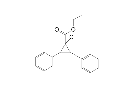 2-Cyclopropene-1-carboxylic acid, 1-chloro-2,3-diphenyl-, ethyl ester