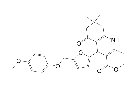 methyl 4-{5-[(4-methoxyphenoxy)methyl]-2-furyl}-2,7,7-trimethyl-5-oxo-1,4,5,6,7,8-hexahydro-3-quinolinecarboxylate