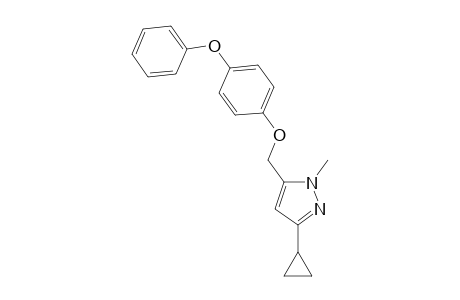 1H-Pyrazole, 3-cyclopropyl-1-methyl-5-[(4-phenoxyphenoxy)methyl]-