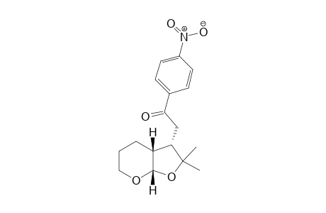 (3S,3aR,7aS)-2-(2,2-dimethylhexahydro-4H-furo[2,3-b]pyran-3-yl)-1-(4-nitrophenyl)ethan-1-one