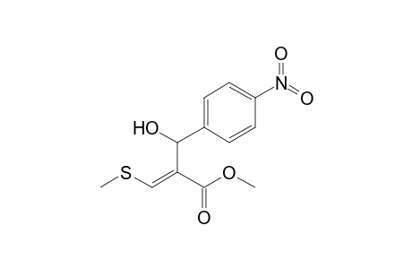 Methyl (E)-2-[1-hydroxy-1-(4-nitrophenyl)methyl]-3-methylsulfanyl acrylate