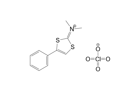 dimethyl(4-phenyl-1,3-dithiol-2-ylidene)ammonium perchlorate