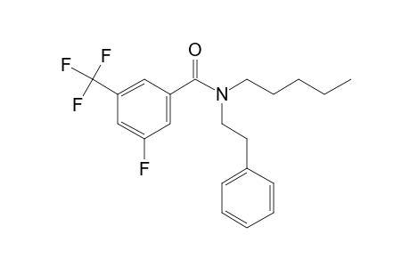 3-Fluoro-5-(trifluoromethyl)benzamide, N-(2-phenylethyl)-N-pentyl-