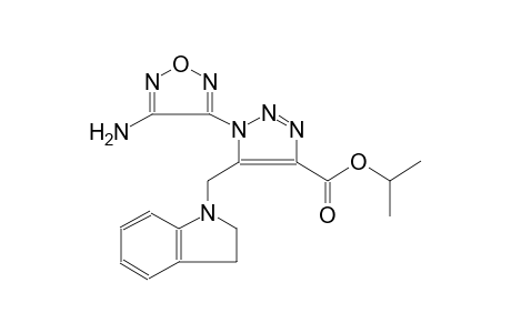 isopropyl 1-(4-amino-1,2,5-oxadiazol-3-yl)-5-(2,3-dihydro-1H-indol-1-ylmethyl)-1H-1,2,3-triazole-4-carboxylate