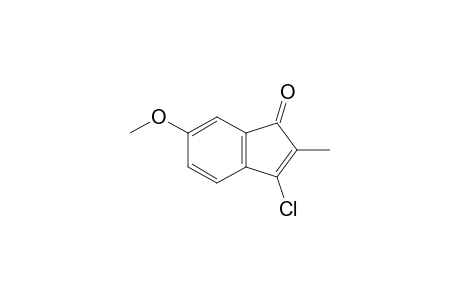 1H-Inden-1-one, 3-chloro-6-methoxy-2-methyl-