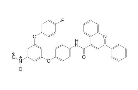 N-{4-[3-(4-fluorophenoxy)-5-nitrophenoxy]phenyl}-2-phenyl-4-quinolinecarboxamide