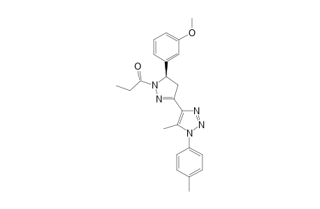 (R)-5-(3-Methoxyphenyl)-3-(5-methyl-1-p-tolyl-1H-1,2,3-triazol-4-yl)-1-propionyl-4,5-dihydro-1H-pyrazole