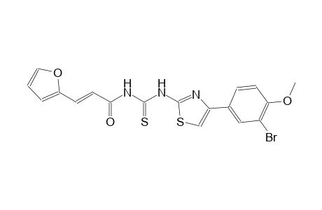 N-[4-(3-bromo-4-methoxyphenyl)-1,3-thiazol-2-yl]-N'-[(2E)-3-(2-furyl)-2-propenoyl]thiourea