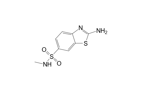 6-Benzothiazolesulfonamide, 2-amino-N-methyl-