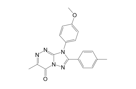 [1,2,4]Triazolo[5,1-c][1,2,4]triazin-4(8H)-one, 8-(4-methoxyphenyl)-3-methyl-7-(4-methylphenyl)-