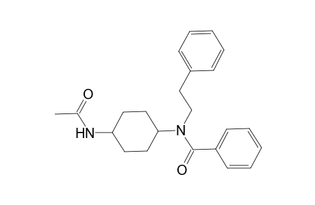 Benzamide, N-[4-(acetylamino)cyclohexyl]-N-(2-phenylethyl)-, cis-
