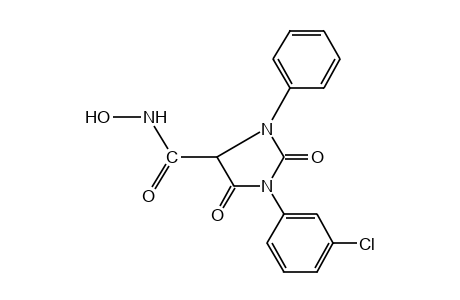 1-(m-CHLOROPHENYL)-2,5-DIOXO-3-PHENYL-4-IMIDAZOLIDINECARBOHYDROXAMIC ACID