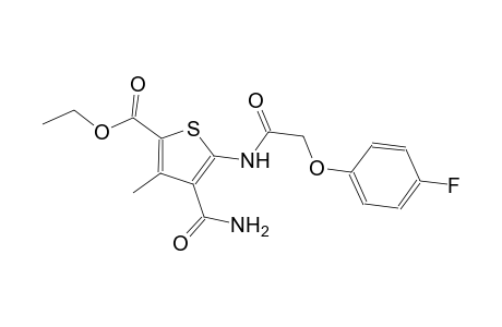 ethyl 4-(aminocarbonyl)-5-{[(4-fluorophenoxy)acetyl]amino}-3-methyl-2-thiophenecarboxylate