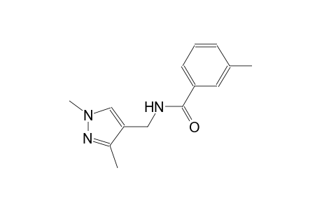 N-[(1,3-dimethyl-1H-pyrazol-4-yl)methyl]-3-methylbenzamide