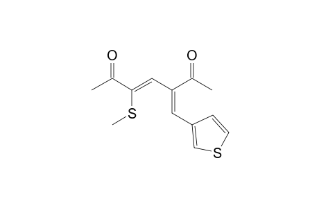 2-Acetyl-4-(methylsulfanyl)-1-(3'-thienyl)hexa-1,3-dien-5-one