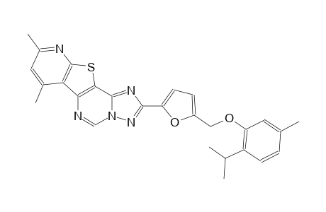 2-{5-[(2-isopropyl-5-methylphenoxy)methyl]-2-furyl}-7,9-dimethylpyrido[3',2':4,5]thieno[2,3-e][1,2,4]triazolo[1,5-c]pyrimidine