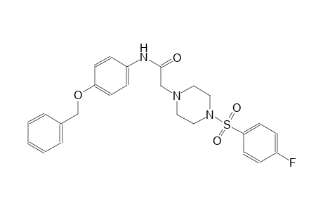 1-piperazineacetamide, 4-[(4-fluorophenyl)sulfonyl]-N-[4-(phenylmethoxy)phenyl]-