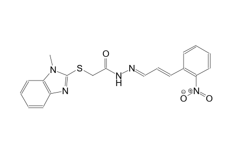 acetic acid, [(1-methyl-1H-benzimidazol-2-yl)thio]-, 2-[(E,2E)-3-(2-nitrophenyl)-2-propenylidene]hydrazide