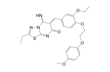 7H-[1,3,4]thiadiazolo[3,2-a]pyrimidin-7-one, 6-[[3-ethoxy-4-[2-(4-methoxyphenoxy)ethoxy]phenyl]methylene]-2-ethyl-5,6-dihydro-5-imino-, (6Z)-